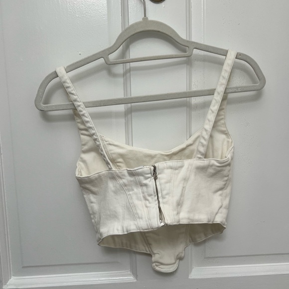 Zara cropped zip-up corset top - Picture 3 of 4